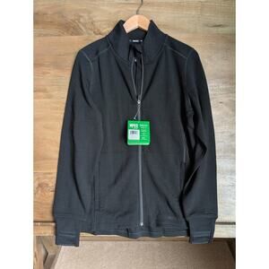 NWT Minus33 Wilderness Expedition Jacket Mens Medium Black Merino Wool Full Zip